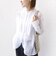 【WEB限定】〈洗濯機可能〉シアー プリーツ ヨーク パールモチーフボタン ブラウス