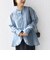 【WEB限定】〈洗濯機可能〉シアー プリーツ ヨーク パールモチーフボタン ブラウス