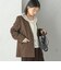 〈手洗い可能〉TUMUGITO(R) シャーク ツイード カラーレス ジャケット