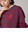 SHIPS NINE CASE:ボーダー 長袖 TEE
