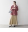 SHIPS any: ブロック ツイード コクーン コート