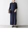 SHIPS any:〈洗濯機可能〉ツイード ライク サロペット［NAVY BLUE］