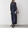 SHIPS any:〈洗濯機可能〉ツイード ライク サロペット［NAVY BLUE］