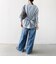 【WEB限定】〈手洗い可能〉ストライプ 2WAY リボン シャツ