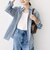 【WEB限定】〈手洗い可能〉ストライプ 2WAY リボン シャツ