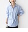 【WEB限定】〈手洗い可能〉ストライプ 2WAY リボン シャツ