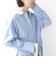 【WEB限定】〈手洗い可能〉ストライプ 2WAY リボン シャツ