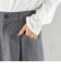 〈手洗い可能〉ソフィー ツイル ストレッチ ポケット デザイン パンツ