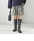 〈手洗い可能〉ウォッシャブル ウール チェック ハーフ パンツ