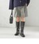 〈手洗い可能〉ウォッシャブル ウール チェック ハーフ パンツ