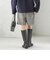 〈手洗い可能〉ウォッシャブル ウール チェック ハーフ パンツ