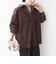 【WEB限定】〈洗濯機可能〉コーデュロイ ギャザー シャツ 羽織