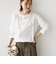ワイド クルーネック コットン ロング スリーブ TEE