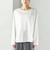 ワイド クルーネック コットン ロング スリーブ TEE