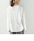 ワイド クルーネック コットン ロング スリーブ TEE