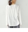 ワイド クルーネック コットン ロング スリーブ TEE