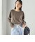 ワイド クルーネック コットン ロング スリーブ TEE