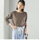 ワイド クルーネック コットン ロング スリーブ TEE