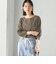 ワイド クルーネック コットン ロング スリーブ TEE