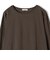 ワイド クルーネック コットン ロング スリーブ TEE
