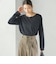 ワイド クルーネック コットン ロング スリーブ TEE
