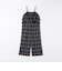 SHIPS any:〈洗濯機可能〉チェック フリル ティアード サロペット