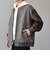 SHIPS any: PURE WOOL MELTON スタジアム ブルゾン (スタジャン)◇