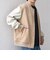SHIPS any: PURE WOOL MELTON スタジアム ブルゾン (スタジャン)◇