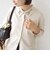 【WEB限定】〈手洗い可能〉ビーズ 刺しゅう 襟付 ニット カーディガン