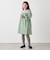 SHIPS any:〈洗濯機可能〉ボーダー/ソリッド 切り替え ワンピース<KIDS>