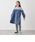 SHIPS any:〈洗濯機可能〉ボーダー/ソリッド 切り替え ワンピース<KIDS>