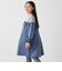 SHIPS any:〈洗濯機可能〉ボーダー/ソリッド 切り替え ワンピース<KIDS>