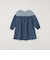 SHIPS any:〈洗濯機可能〉ボーダー/ソリッド 切り替え ワンピース<KIDS>