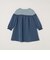 SHIPS any:〈洗濯機可能〉ボーダー/ソリッド 切り替え ワンピース<KIDS>