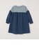 SHIPS any:〈洗濯機可能〉ボーダー/ソリッド 切り替え ワンピース<KIDS>