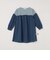 SHIPS any:〈洗濯機可能〉ボーダー/ソリッド 切り替え ワンピース<KIDS>