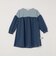 SHIPS any:〈洗濯機可能〉ボーダー/ソリッド 切り替え ワンピース<KIDS>