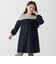 SHIPS any:〈洗濯機可能〉ボーダー/ソリッド 切り替え ワンピース<KIDS>
