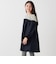 SHIPS any:〈洗濯機可能〉ボーダー/ソリッド 切り替え ワンピース<KIDS>