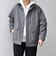 SHIPS any:〈撥水/防風等〉多機能 中綿 2トーン スタンド ブルゾン 25AW◇