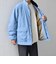 SHIPS any:〈撥水/防風等〉多機能 中綿 2トーン スタンド ブルゾン 25AW◇