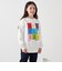 SHIPS any: SNOOPY コラボ 75th ブロック グラフィック プリント スウェット <KIDS>