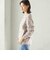 〈手洗い可能〉フォックス スパンコール クルーネック ニット