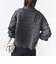 【WEB限定】〈手洗い可能〉フラワー ジャカード ジップ カーディガン