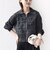 【WEB限定】〈手洗い可能〉フラワー ジャカード ジップ カーディガン