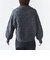【WEB限定】〈手洗い可能〉フラワー ジャカード ジップ カーディガン