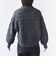 【WEB限定】〈手洗い可能〉フラワー ジャカード ジップ カーディガン