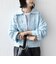 【WEB限定】〈手洗い可能〉フラワー ジャカード ジップ カーディガン