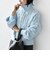 【WEB限定】〈手洗い可能〉フラワー ジャカード ジップ カーディガン