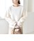 quaranciel:〈洗濯機可能〉ボア × チュール コンビ クルーネック プルオーバー
